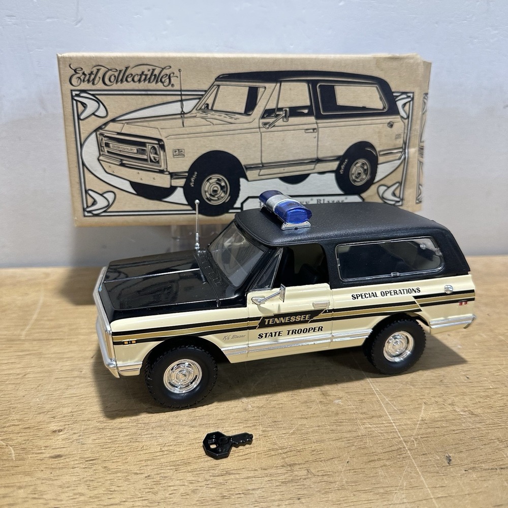 Ertl 1969 Chevy Blazer Bank Tennessee State Trooper 1:25 Diecast 1997 w/‎ Box